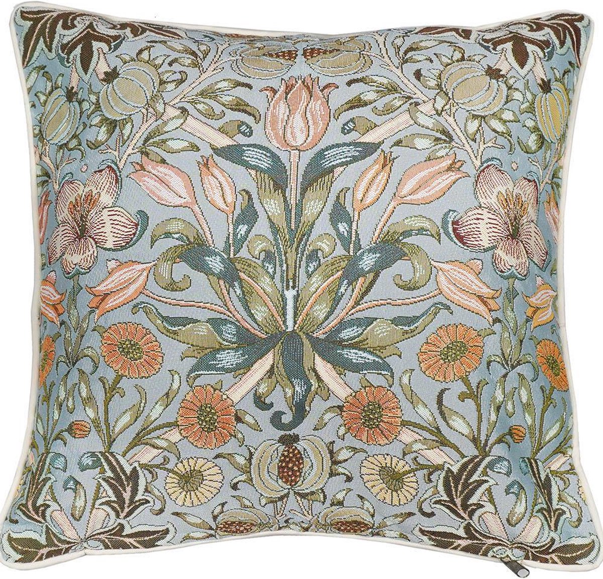 Signare Kussenhoes - Kunst - Luxe gobelinstof - Pomegranate en Lelie - William Morris - 45 x 45 cm multi