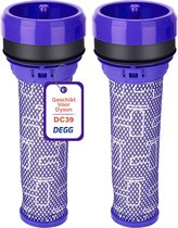 DEGG® - Pre Filter Geschikt voor Dyson DC39, DC37, DC33, DC28C en DC53 - Motorfilter - Stofzuigerfilter - Wasbaar - Premium Kwaliteit - 2 STUK(S)