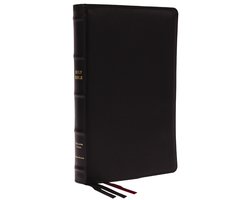KJV Holy Bible: Large Print Thinline, Black Goatskin Leather, Premier collection, Red Letter, Comfort Print: King James Version