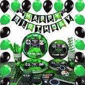Joya Party® Gaming Verjaardag Feestset | Video Game Decoratie Versiering | Jongens & Meisjes Kinderfeestje Verjaardag | Kinderverjaardag | 137 STUKS