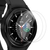 2x Screenprotector geschikt voor Samsung Watch 4 Classic 46mm - Beschermglas Folie Geschikt voor Samsung Watch 4 Classic 46mm