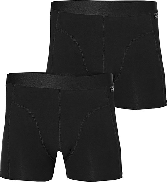Apollo - Heren boxershort van biologisch katoen - Zwart - Maat S - 2-Pak - Heren boxershorts - Biologisch - Heren boxershorts pack