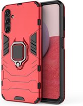 Coverup Ring Kickstand Back Cover - Geschikt voor Samsung Galaxy A14 Hoesje - Rood