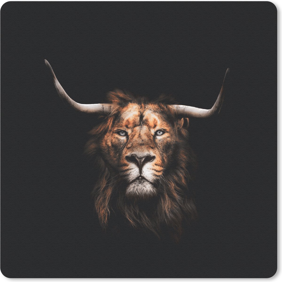 Muismat 30x30 cm - Mousepad Leeuw - Dieren - Schotse Hooglander - Muismatten