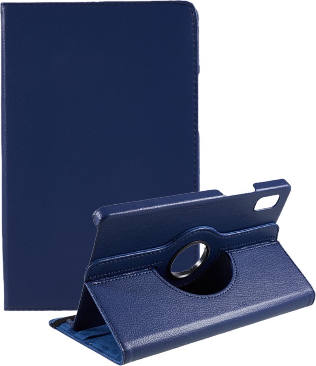 Tablethoes geschikt voor Lenovo Tab M9 Hoesje - 360° Rotating Book Case - Blauw
