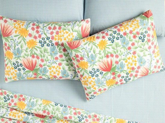 Homescapes Biologisch Kussensloop 40x40 cm - Set van 2 - Crème - 100