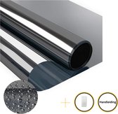 ZERO 90® Film pour vitrage Anti-Vue 60 x 100 - Protection solaire - Effet Zwart & miroir - Auto-adhésif - Statique - Réduction UV 90%