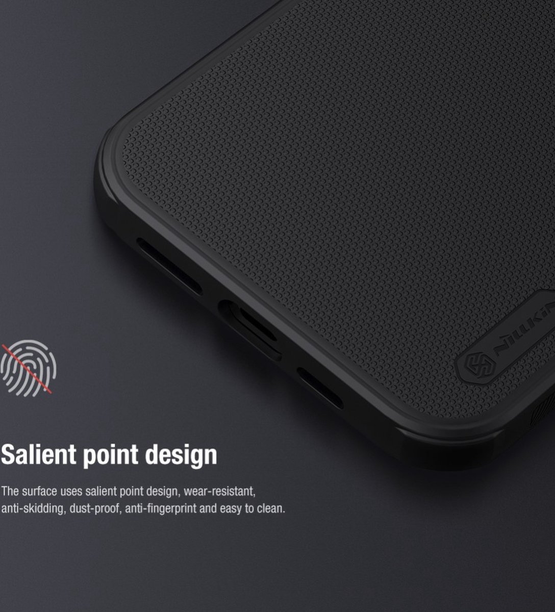 Nillkin Super Frosted Shield Hoesje geschikt voor iPhone 13 Pro - Blauw