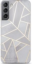 Coverup Marble Design TPU Back Cover - Geschikt voor Samsung Galaxy S23 Plus Hoesje - Grijs