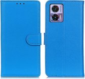 Coverup Book Case - Geschikt voor Motorola Edge 30 Neo Hoesje - Blauw