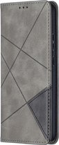 Coverup Geometric Book Case - Geschikt voor Nokia 5.4 Hoesje - Grijs