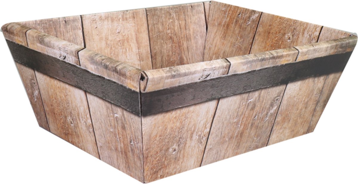 Mand | golfkarton | biermand | 26x21x10cm | bruin | 10 stuks