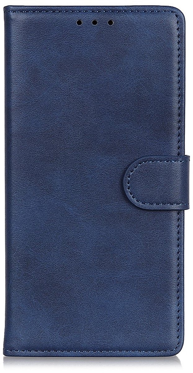 Coverup Hoesje - Geschikt voor Huawei Y6P Hoesje - Coverup Luxe Book Case - Blauw