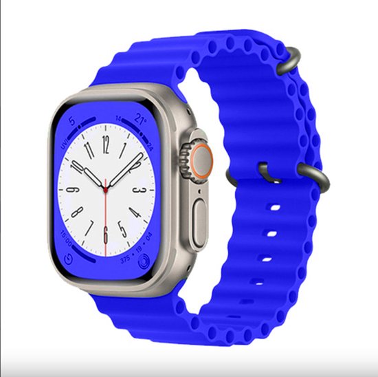 Bracelet sport Apple Watch Ultra (bleu clair coloré) 