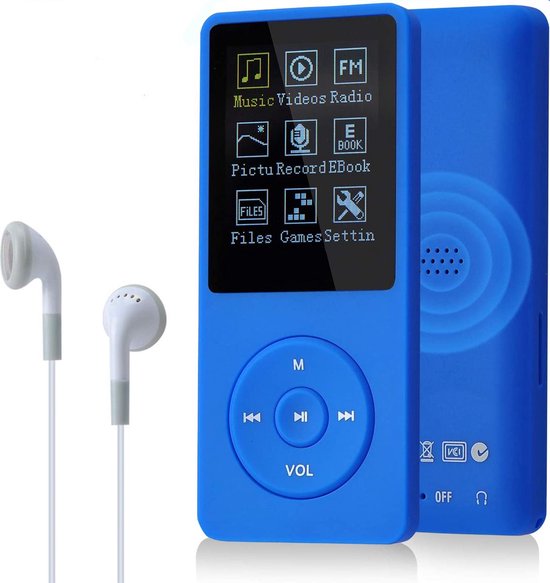 DynaBright MP3 speler Bluetooth Met blauw