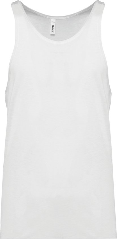 Triblend herentanktop sportshirt 'Proact' White - S
