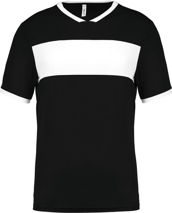 Herensportshirt 'Proact' met korte mouwen Black/White - XL