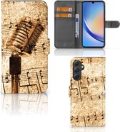 Telefoonhoesje Geschikt voor Samsung Galaxy A24 4G Cover Ontwerpen Bladmuziek