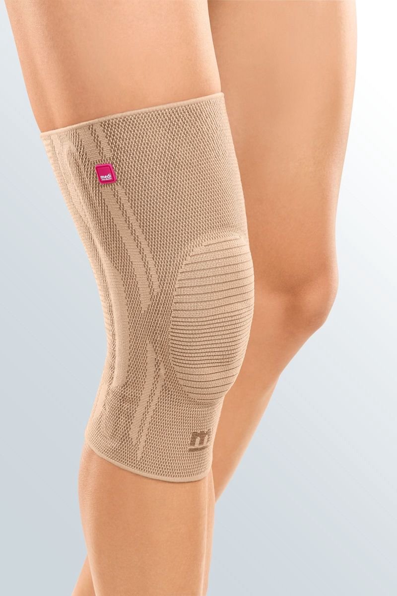 Medi - Genumedi Kniebrace - Sand - Maat (bovenbeen- en onderbeenomtrek): 2: B 40 - 43 cm en A 28 - 31 cm