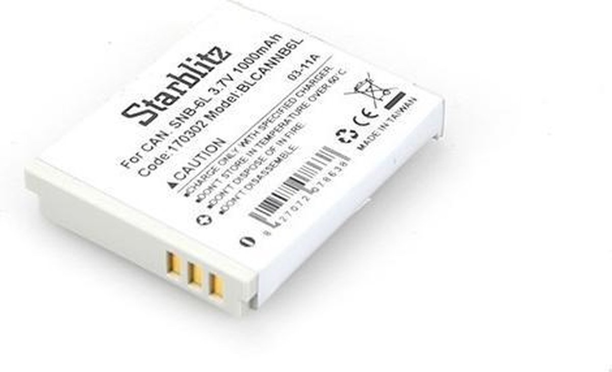 STARBLITZ NB-6LH Akku für CANON