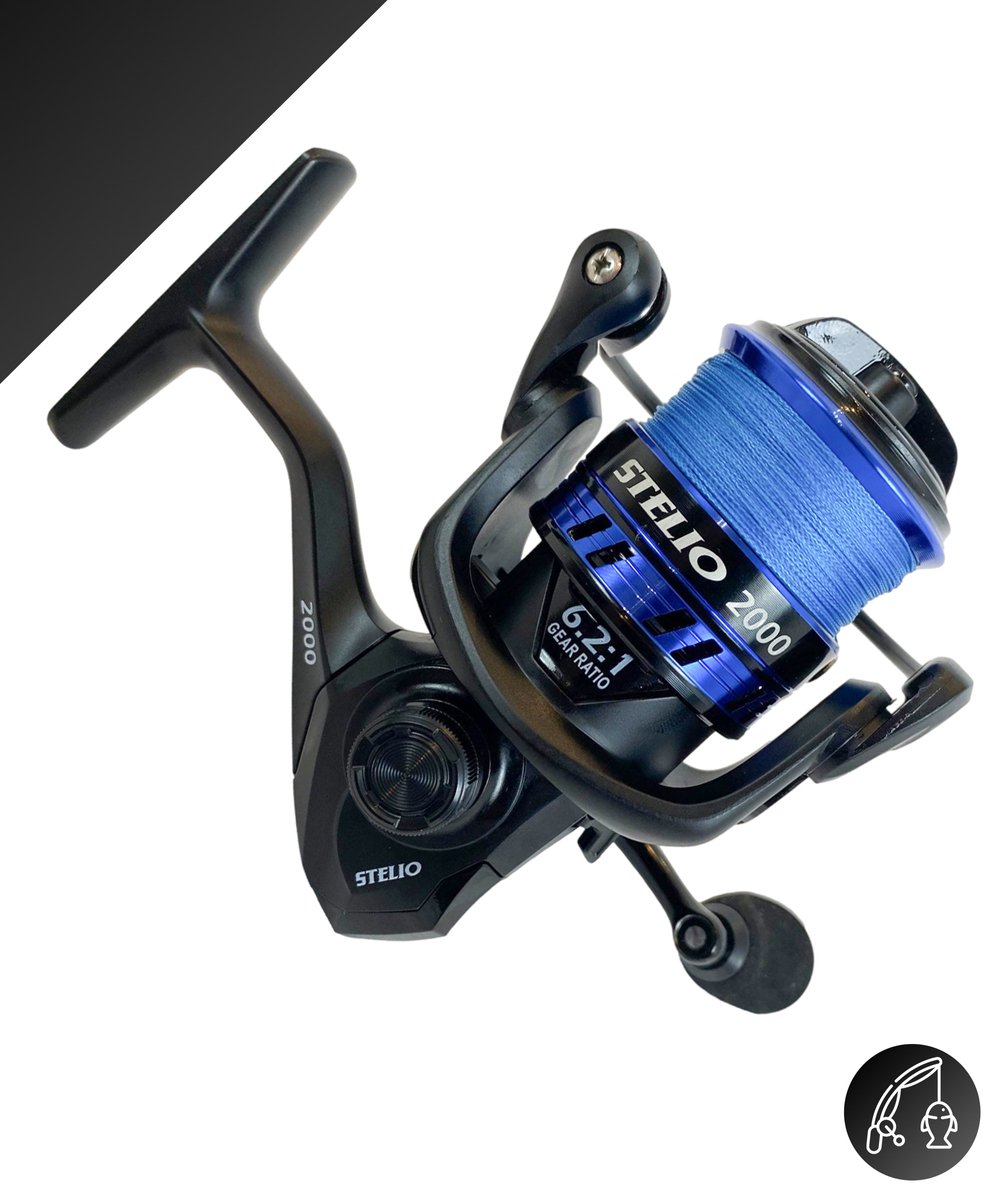 wkproductsnl Attrapez-le ! Stelio Spider reel incl Nylon 0.23mm