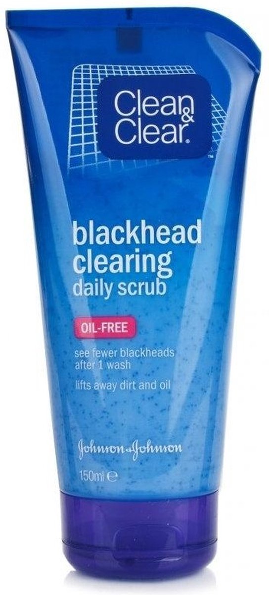 Clean & Clear Blackhead Clearing Daily Scrub - 150 ml - Olievrije gezichtsreiniger - Weg met Acne en Mee-eters