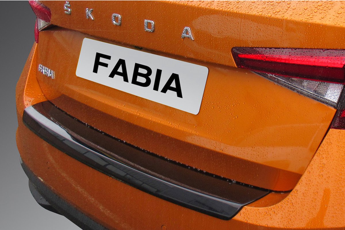 ABS Achterbumper beschermlijst passend voor Skoda Fabia IV 5 deurs 2021- Zwart