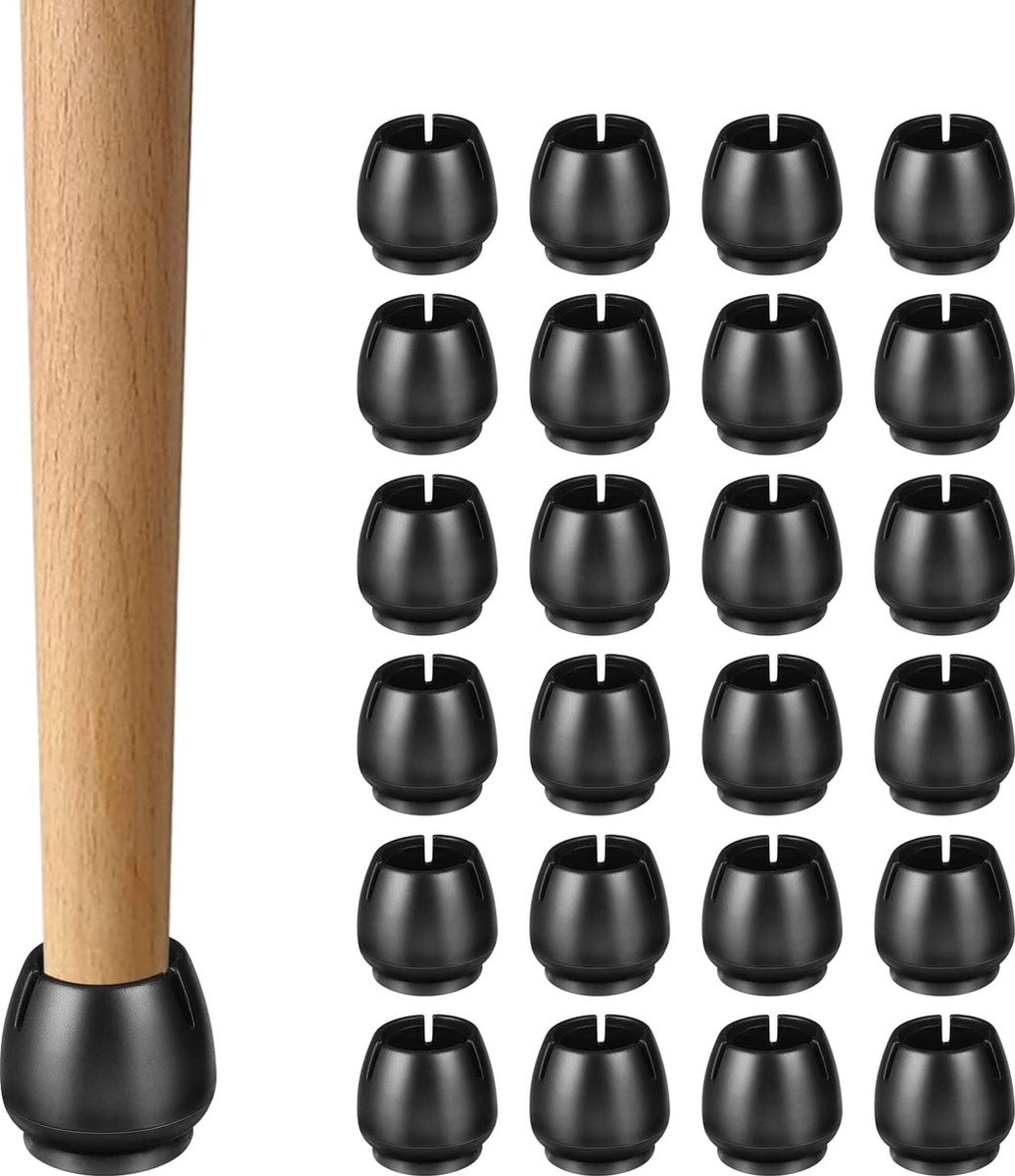 Bambooï Stoelpoot Beschermers met Viltjes - 24 Stuks - 17-22mm