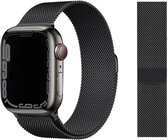 Milanese Band voor Apple Watch (42/44/45/49mm) - Size M/L (255mm) zwart