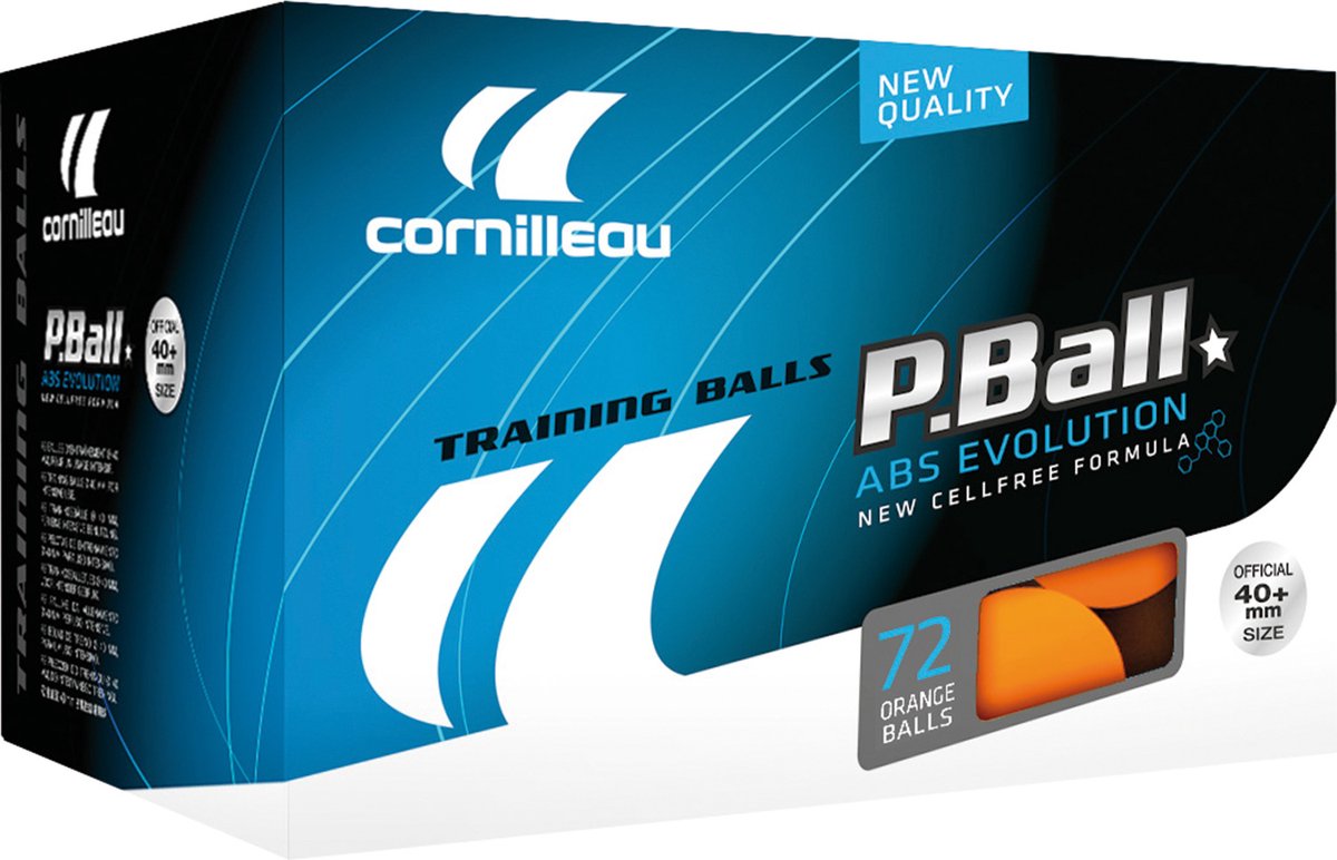Cornilleau Tafeltennis Ballen (72st.) P-ball 1* Oranje