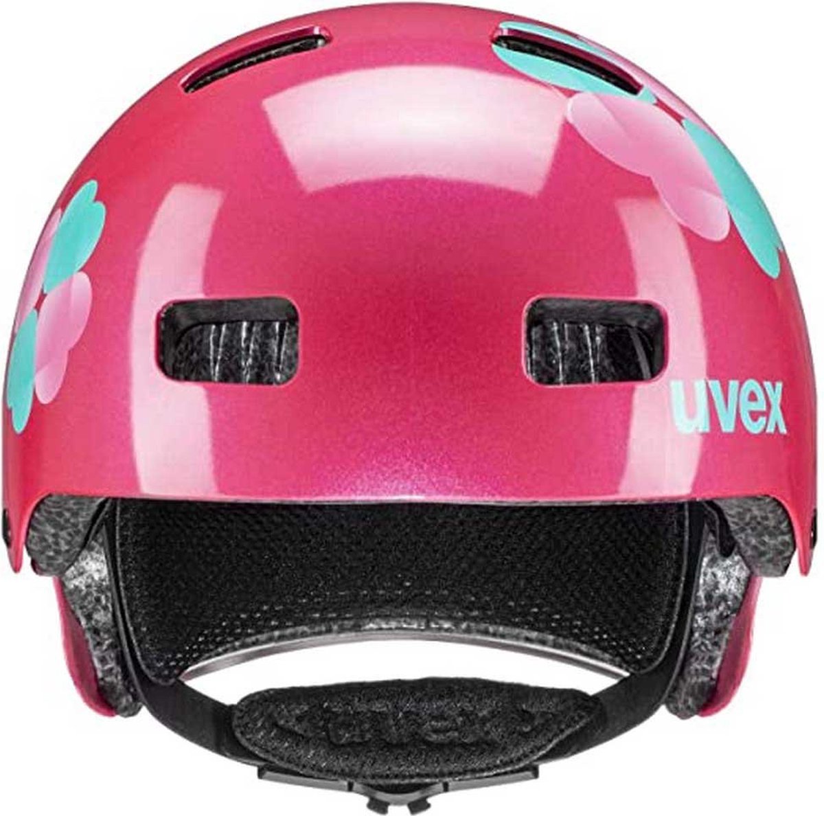 uvex Kid 3 Fietshelm Kind Pink/Flower - Unisex - maat 55-58 – foto 2