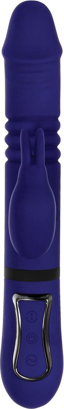 Evolved - Vibromasseur Lapin Tout en Un - Bleu Royal