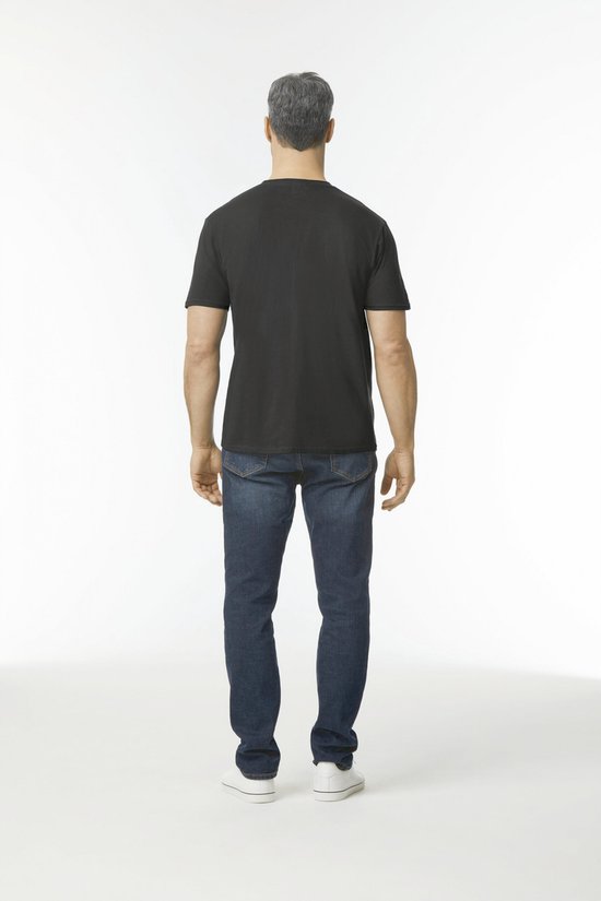 T-shirt Heren XL Gildan Ronde hals Korte mouw Black 100% Katoen