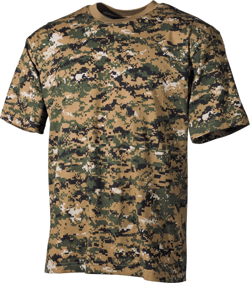 MFH US T-Shirt korte mouw – 170 g/m² Woodland Digital Camouflage