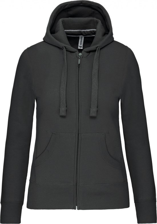 Sweatshirt Dames XL Kariban Lange mouw Dark Grey 80% Katoen, 20% Polyester