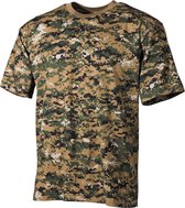 MFH US T-Shirt, Short-sleeved, Woodland, 170 g/m² M