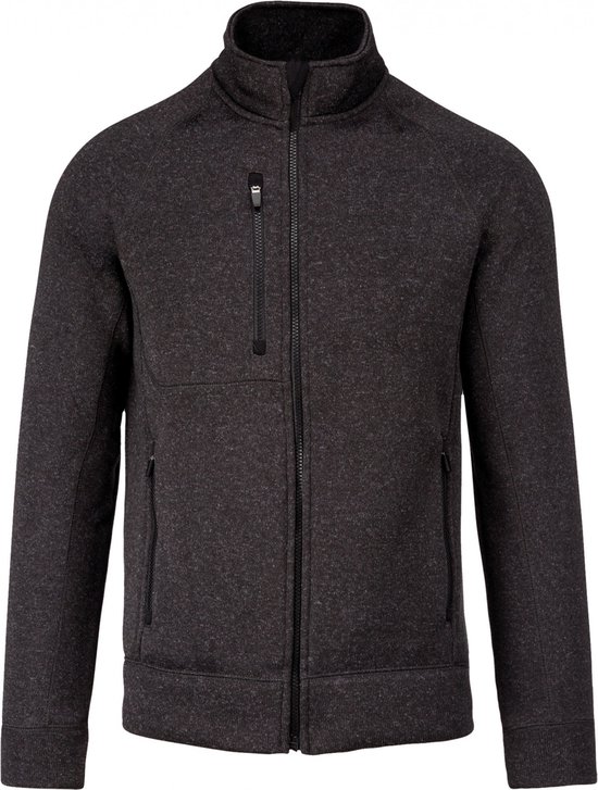 Sweatshirt Heren 3XL Kariban Lange mouw Dark Grey Melange 100% Polyester