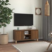 vidaXL-Tv-meubel-met-houten-poten-103,5x35x50-cm-bruineikenkleurig