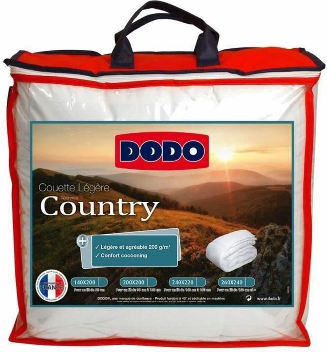 Dekbed DODO Country Licht Wit 220 x 240 cm