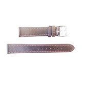 Horlogebandje 20 mm – Leder – Donker bruin - vintage/ retro look