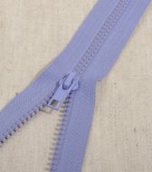 Deelbare rits 60cm violet paars - polyester stevige rits met bloktandjes