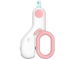Pet Gravity - Nagelschaartje met verlichting voor huisdieren - Mini Led Nail Clipper - Roze - Huisdieren - Katten - Honden - Cavia - Konijn - Knaagdieren