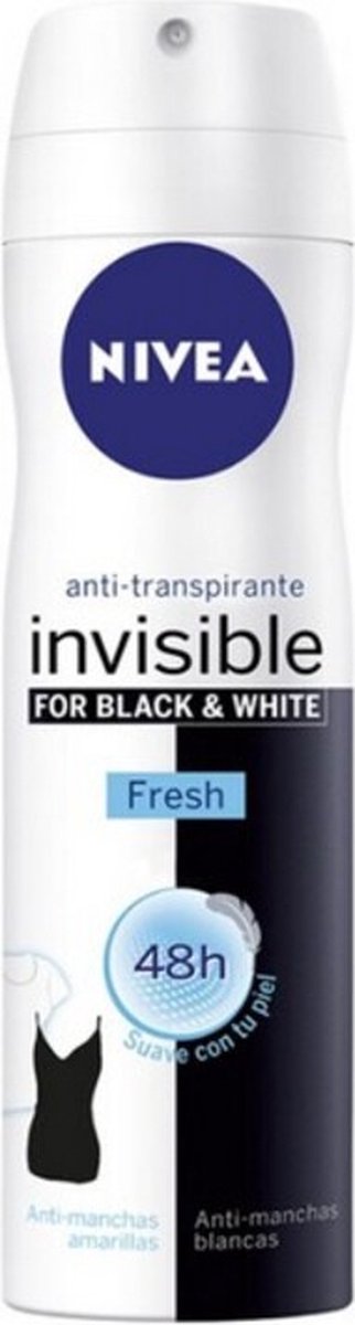 Goedkoopste Nivea BLACK & WHITE INVISIBLE FRESH - deodorant - spray 200 ml