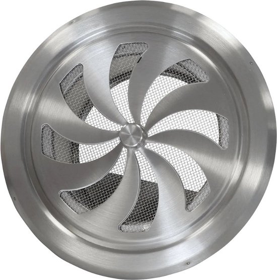 Grille d'aération Airace Ronde Verrouillable 10 cm Inox