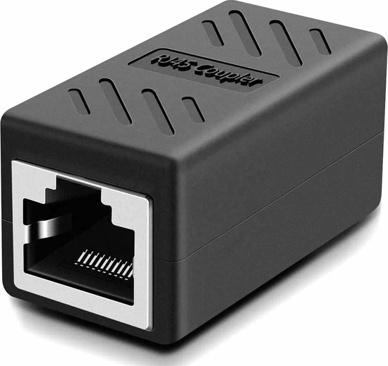 Adaptateur pour rallonge câble ethernet RJ45 - noir