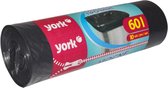 York - Sacs poubelles capacité 60 L (10 pièces) - résistant - noir