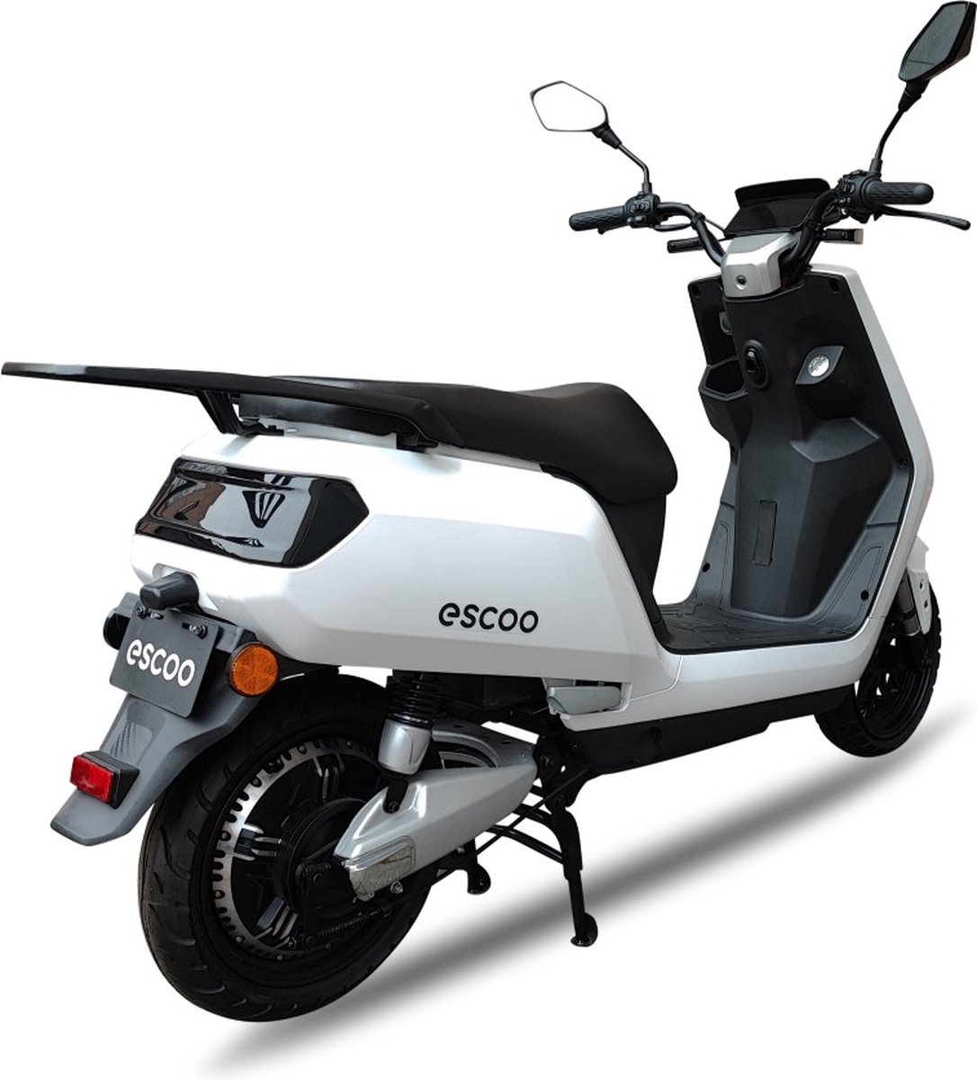 ESCOO Torcido Wit Metallic - Elektrische scooter/brommer - 45km/h ...