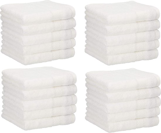 Betz 10 stuks zeepdoekjes Premium 100% katoen zeepdoekjes Set 30x30 cm kleur donkerbruin en beige