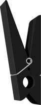 ophanghaak (kapstok/handdoekhaak) in de vorm van een grote knijper | 5x8x21 cm | zwart