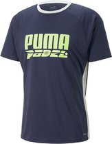 Puma Teamliga Logo T-shirt Met Korte Mouwen Blauw S Man